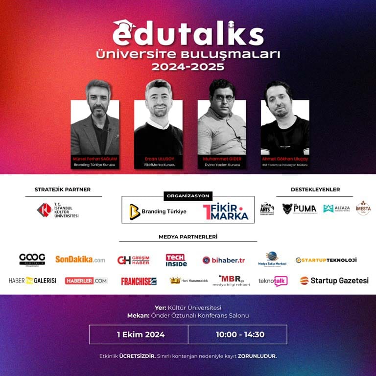Edutalks Kültür Üniversitesi Afiş